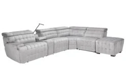 Dexter Zero Gravity Dual Power Reclining Sectional With Right Arm Facing Bump Ottoman