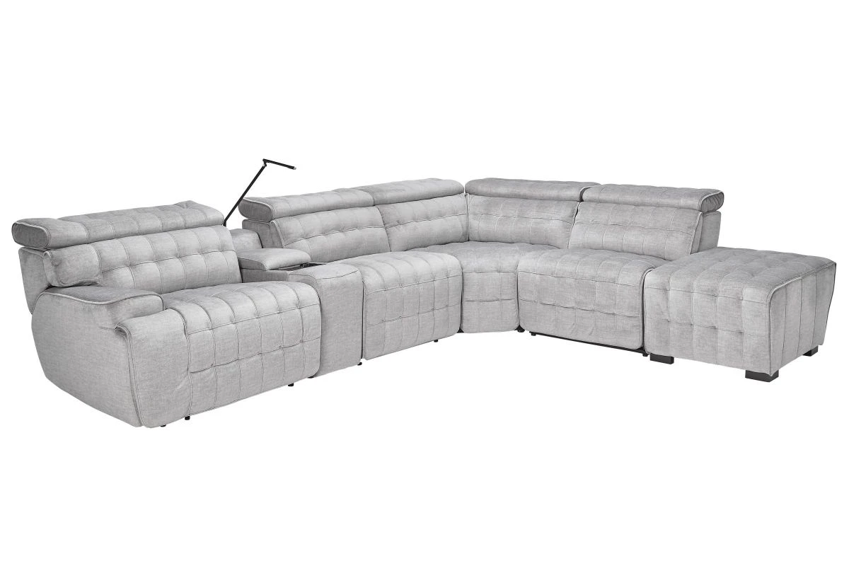 Dexter Zero Gravity Dual Power Reclining Sectional With Right Arm Facing Bump Ottoman 3 Dexter Zero Gravity Dual Power Reclining Sectional With Right Arm Facing Bump Ottoman