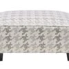Hazel Hounds Tooth Cocktail Ottoman