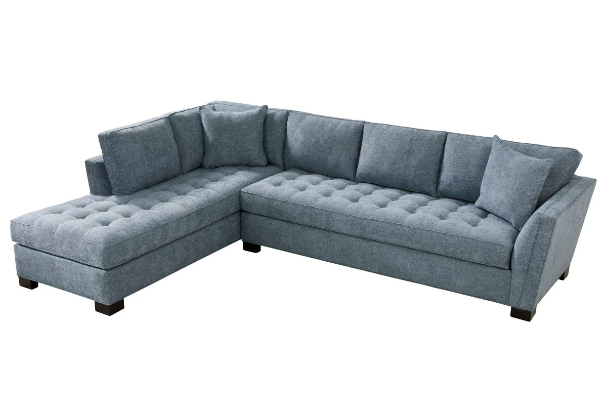 Illusions Blue 2-Piece Sectional With Left Arm Facing Chaise 3 Illusions Blue 2-Piece Sectional With Left Arm Facing Chaise