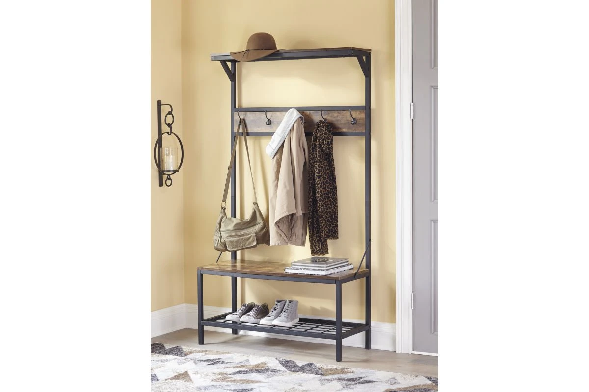 Ashley Bevinfield Hall Tree With Storage Bench 3 Ashley Bevinfield Hall Tree With Storage Bench