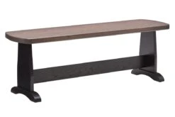 Covina Solid Oak Bench By Gascho With Driftwood Finish