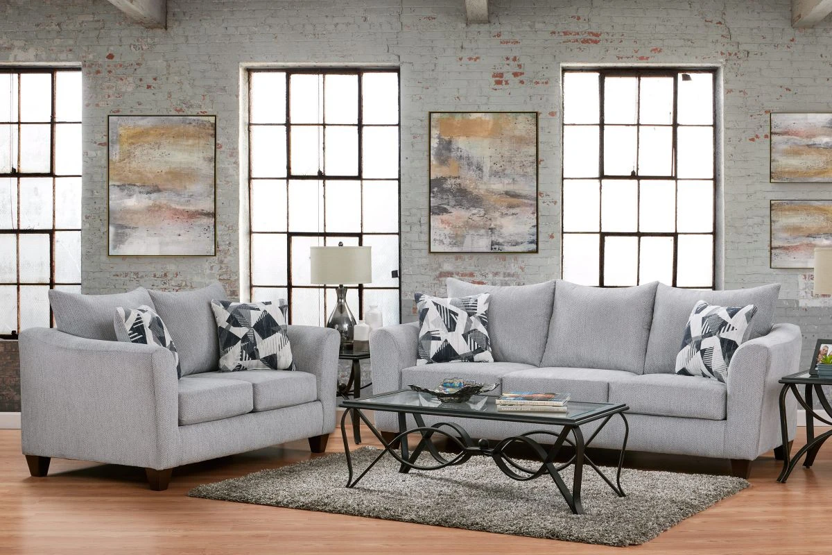 Rush Silver Loveseat 4 Rush Silver Loveseat - Image 2