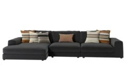 Lenox Onyx 2-Piece Sectional With Right Arm Facing Sofa