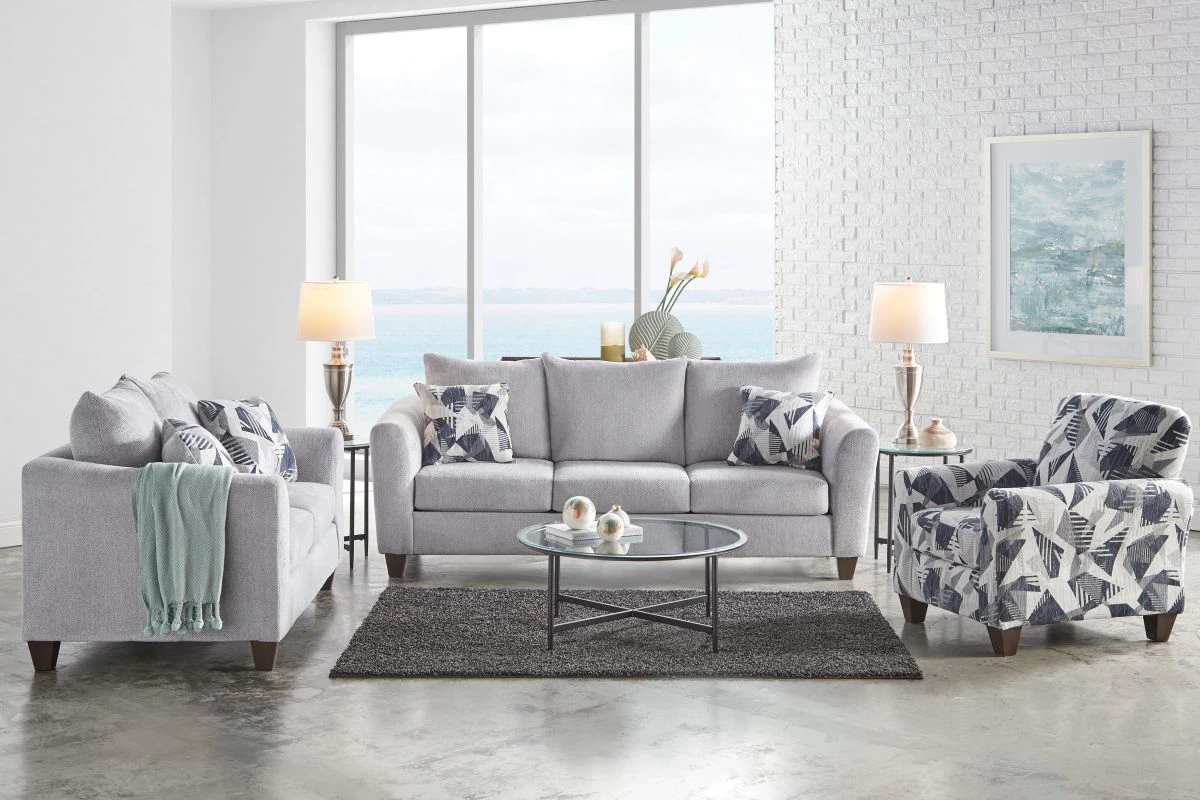 Rush Silver Loveseat 3 Rush Silver Loveseat