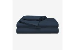 Basic Navy Queen Sheet Set