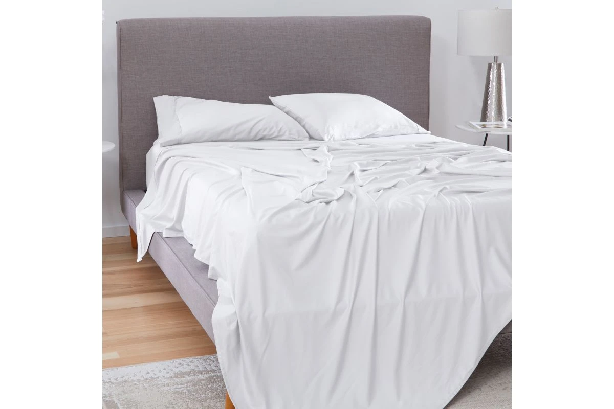 Hyper-Cotton Bright White Split King Sheet Set 4 Hyper-Cotton Bright White Split King Sheet Set - Image 2