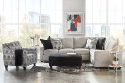 Reese Black Cocktail Ottoman