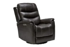 Cash Steel Triple Power Leather Swivel Recliner