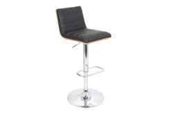 Vasari Black Bar Stool By LumiSource