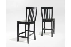 Crosley School House Bar Stool In Black, Set Of Two -Furniture Serie Shop 69112 1200x800