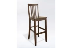 Crosley School House Bar Stool In Mahogany, Set Of Two