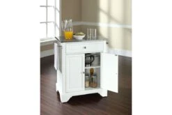 Crosley Lafayette Stainless Steel Top Portable Kitchen Island In White -Furniture Serie Shop 72608 1200x800