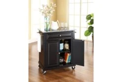 Crosley Solid Granite Top Portable Kitchen Cart/Island In Black 8 Crosley Solid Granite Top Portable Kitchen Cart/Island In Black -Furniture Serie Shop 72744 1200x800