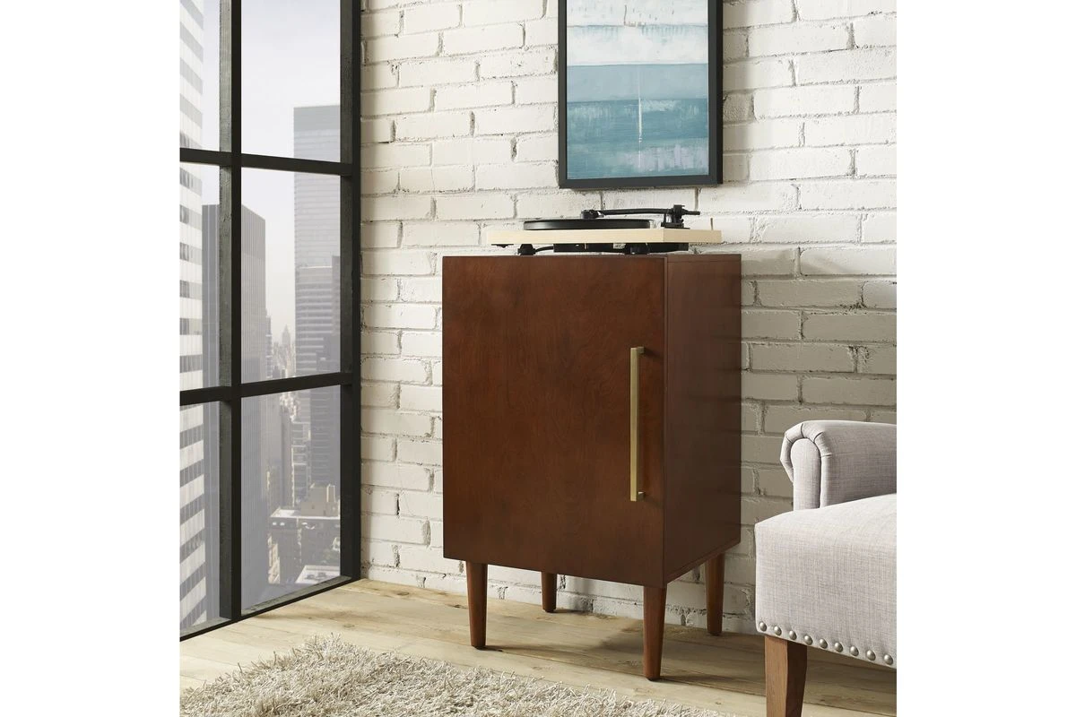 Crosley Everett Record Player Stand In Mahogany 4 Crosley Everett Record Player Stand In Mahogany - Image 2