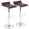 Ale Contemporary Adjustable Bar Stools (Set Of 2) In Brown By LumiSource -Furniture Serie Shop 96493 1200x800